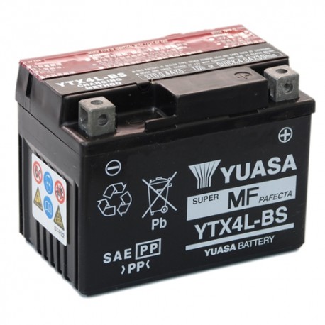 Batterie moto 12V 3Ah sans entretien YTX4L-BS / GTX4L-BS