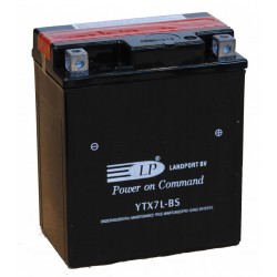 Batterie moto 12V 6Ah sans entretien YTX7L-BS / GTX7L-BS / YTX7-3 / LTX7-3