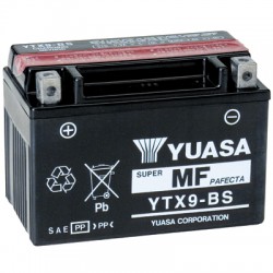 Batterie moto Yuasa 12V 8Ah sans entretien YTX9-BS / GTX9-BS