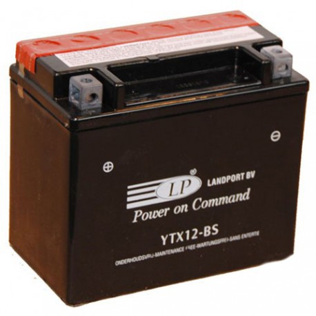 Batterie moto 12V 10Ah sans entretien YTX12-BS / GTX12-BS