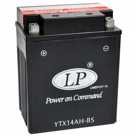 Batterie moto 12V 12Ah sans entretien YTX14AH-BS / GTX14AH-BS