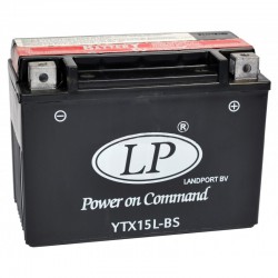 Batterie moto 12V 13Ah sans entretien YTX15L-BS / GTX15L-BS