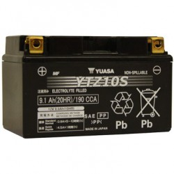 Batterie moto Yuasa 12V 9,1Ah AGM YTZ10S / GTZ10S