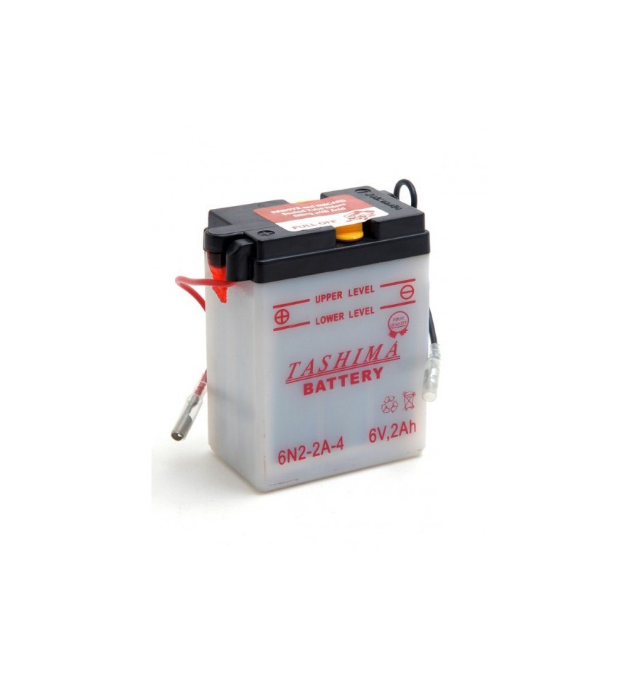 Batterie moto 6V / 2Ah avec entretien 6N2-2A-4 - Batteries Moto