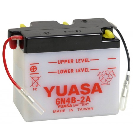 Batterie moto Yuasa 6V / 4Ah avec entretien 6N4B-2A