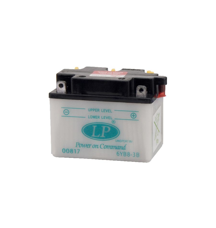 Batterie moto 6V / 8Ah avec entretien 6YB8L-B /6YB8-3B - Batteries