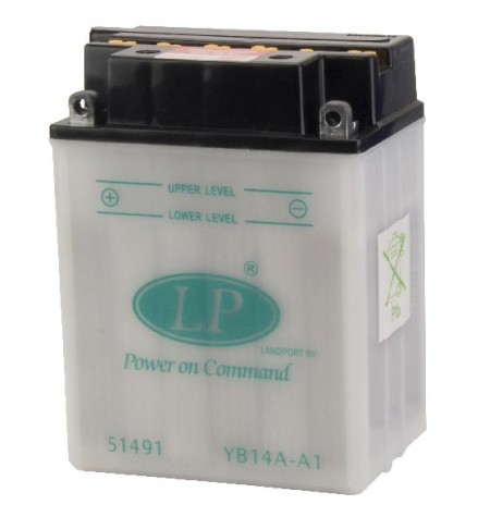 Batterie moto renforcée 12V / 14Ah avec entretien YB14A-A1