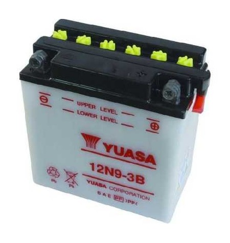 Batterie moto 12V / 9Ah avec entretien 12N9-3B