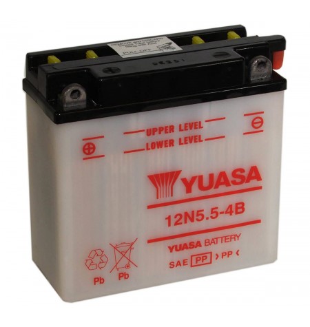 Batterie YUASA pour moto 6N4-2A-5 Livrée sans acide