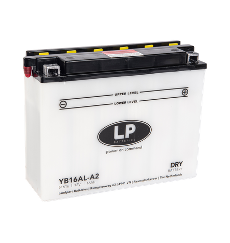 Batterie moto 12V / 16Ah avec entretien YB16AL-A2