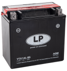 Batterie moto 12V 12Ah sans entretien YTX14L-BS / GTX14L-BS / YTX14-3