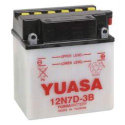 Batterie moto Yuasa 12V / 7Ah avec entretien 12N7D-3B