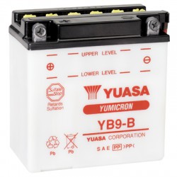 Batterie moto Yuasa Yumicron 12V / 9Ah avec entretien YB9-B