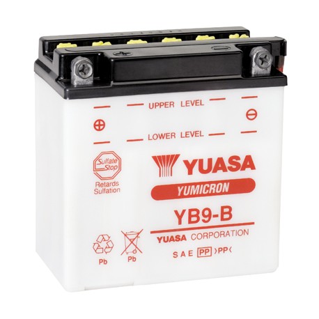 Batterie moto renforcée 12V / 9Ah avec entretien YB9-B