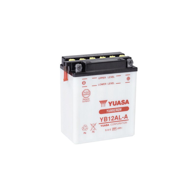 Batterie moto Yuasa Yumicron 12V / 12Ah avec entretien YB12AL-A - Batteries  Moto