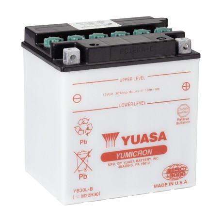 Batterie moto Yuasa Yumicron 12V / 30Ah YB30L-B