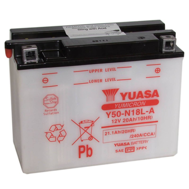 Batterie moto Exide Y50-N18L-A 12v 20ah 260A